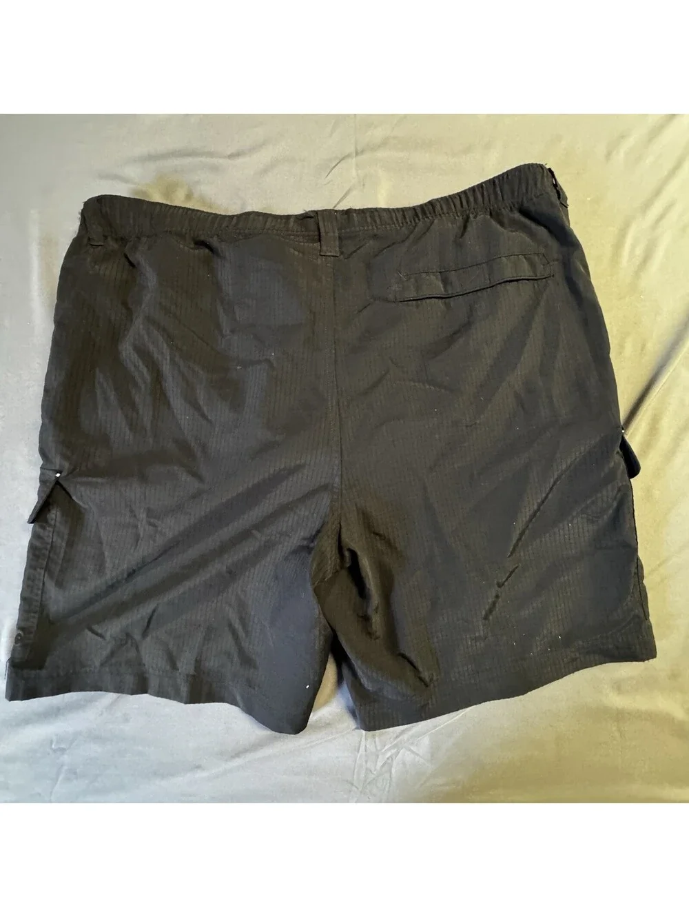 Tommy Bahama Mens XL Black Island Patrol Nylon Cargo Swim Trunks Board Shorts⁠